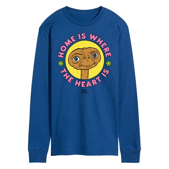 E.T. The Extra Terrestrial - 80's Style Home Is Where The Heart Is - Men's Long Sleeve T-Shirt