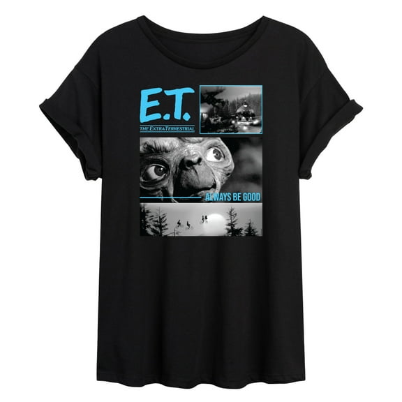 E.T. The Extra Terrestrial - Always Be Good Collage - Juniors Ideal Flowy Muscle T-Shirt