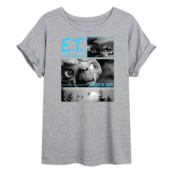 E.T. The Extra Terrestrial - Always Be Good Collage - Juniors Ideal Flowy Muscle T-Shirt