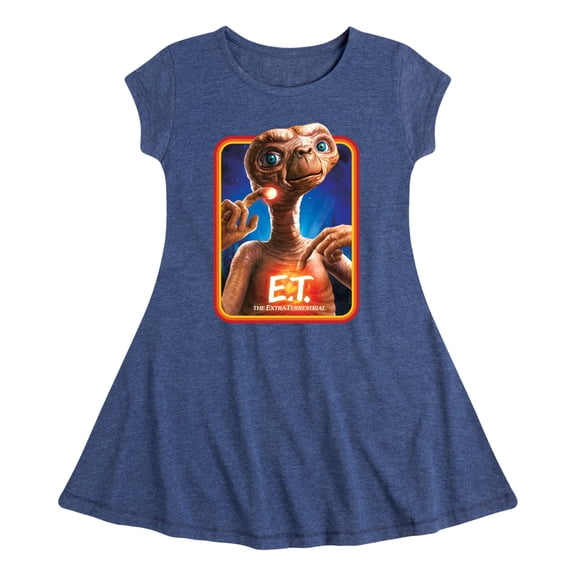 E.T. The Extra Terrestrial - Always In Your Heart - Toddler & Youth Girls Fit & Flare Dress