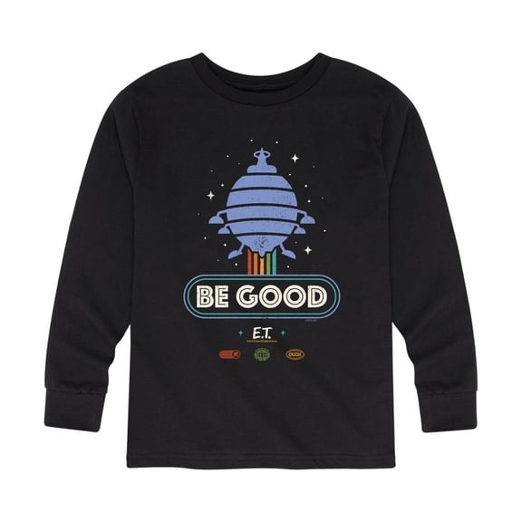 E.T. The Extra Terrestrial - Be Good Spaceship - Toddler & Youth Long Sleeve Graphic T-Shirt