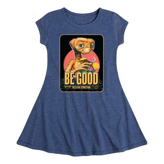 E.T. The Extra Terrestrial - Be Good - Toddler & Youth Girls Fit & Flare Dress