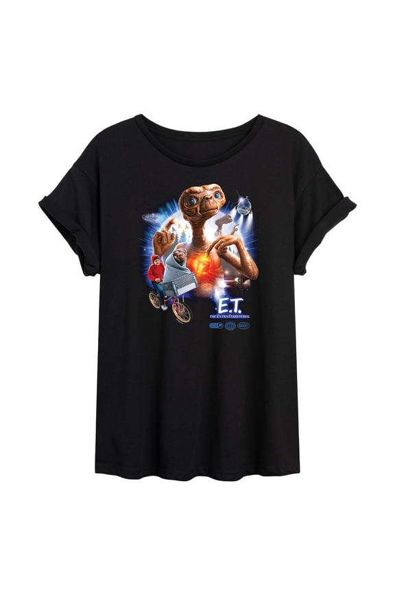 E.T. The Extra Terrestrial - Collectable Movie Poster - Juniors Ideal Flowy Muscle T-Shirt