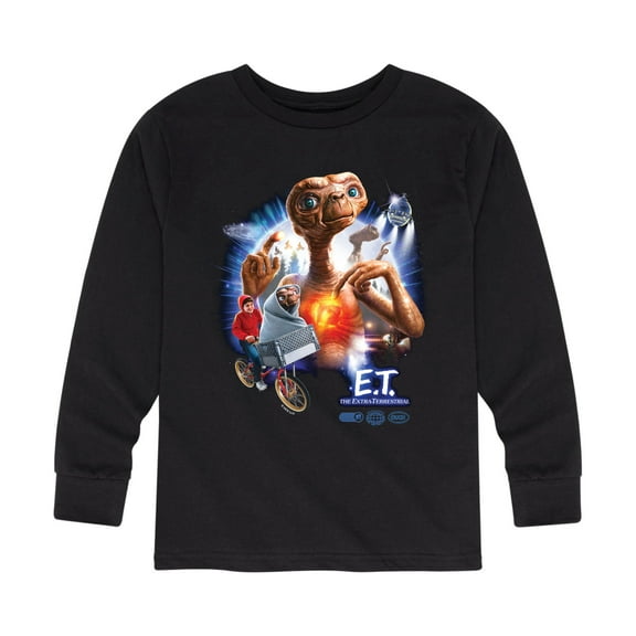 E.T. The Extra Terrestrial - Collectable Movie Poster - Toddler & Youth Long Sleeve Graphic T-Shirt
