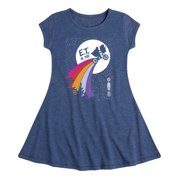 E.T. The Extra Terrestrial - E.T. & Me - Toddler & Youth Girls Fit & Flare Dress