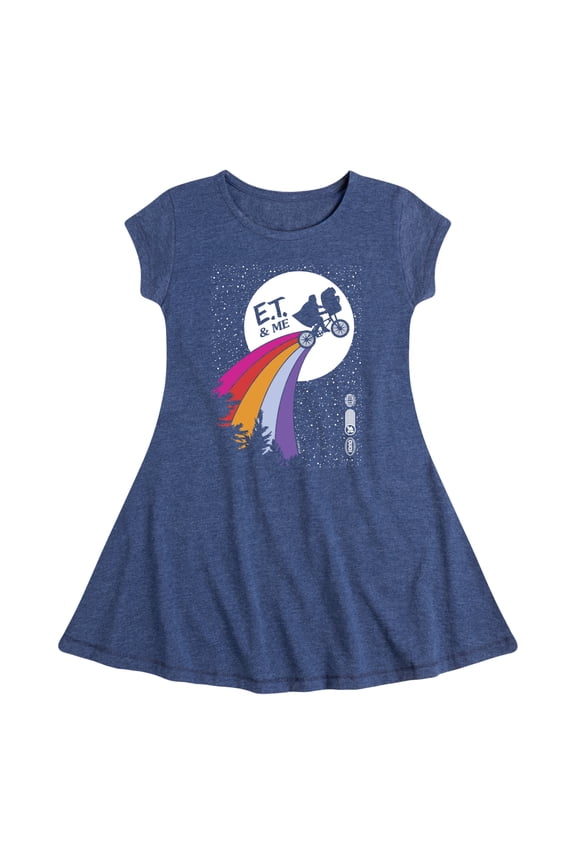 E.T. The Extra Terrestrial - E.T. & Me - Toddler & Youth Girls Fit & Flare Dress