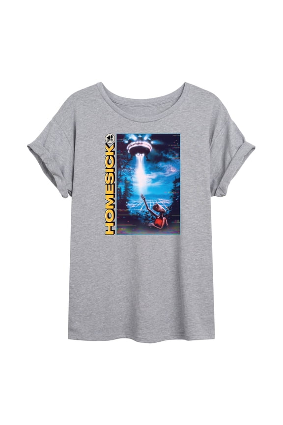 E.T. The Extra Terrestrial - Home Sick Of Outer Space - Juniors Ideal Flowy Muscle T-Shirt