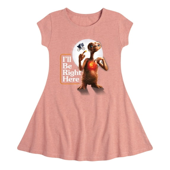 E.T. The Extra Terrestrial - I'll Be Right Here - Toddler & Youth Girls Fit & Flare Dress
