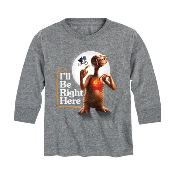E.T. The Extra Terrestrial - I'll Be Right Here - Toddler & Youth Long Sleeve Graphic T-Shirt