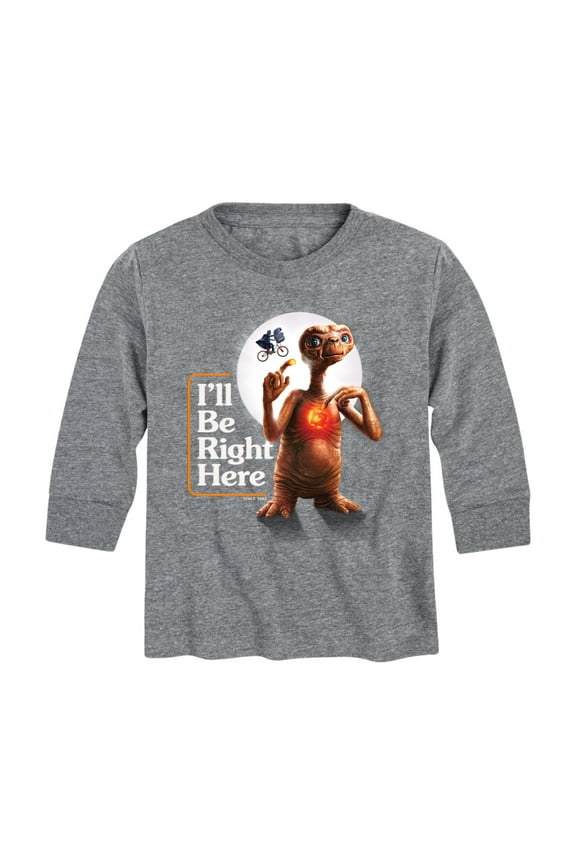 E.T. The Extra Terrestrial - I'll Be Right Here - Toddler & Youth Long Sleeve Graphic T-Shirt
