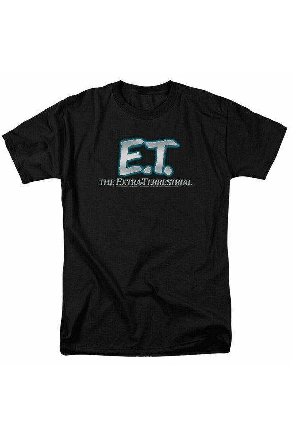 E.T. The Extra Terrestrial Logo T Shirt Mens Licensed Classic 80s Movie Black