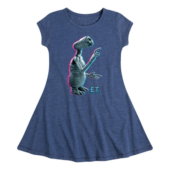 E.T. The Extra Terrestrial - Looking To The Stars - Toddler & Youth Girls Fit & Flare Dress