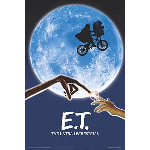 E.T. The Extra-Terrestrial Movie Poster Laminated 24.5-by-36.5 Inches