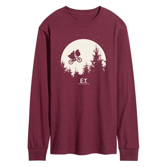 E.T. The Extra Terrestrial - Over The Moon Bike - Men's Long Sleeve T-Shirt