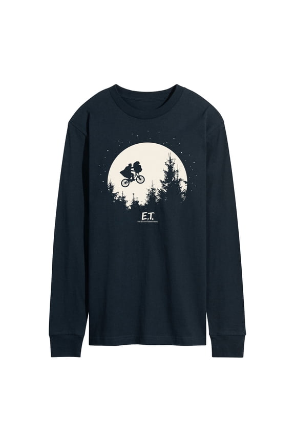 E.T. The Extra Terrestrial - Over The Moon Bike - Men's Long Sleeve T-Shirt