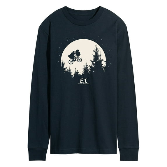 E.T. The Extra Terrestrial - Over The Moon Bike - Men's Long Sleeve T-Shirt