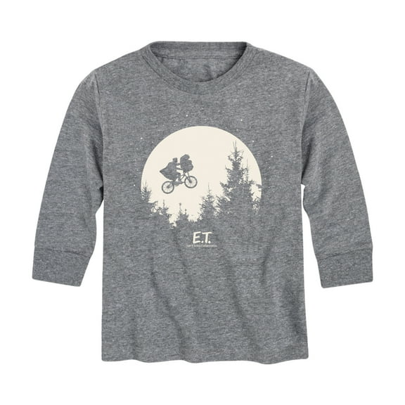 E.T. The Extra Terrestrial - Over The Moon Bike - Toddler & Youth Long Sleeve Graphic T-Shirt