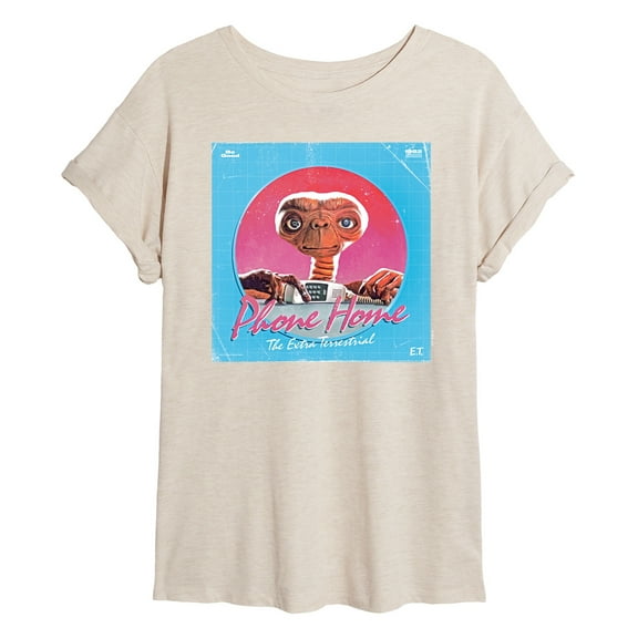 E.T. The Extra Terrestrial - Phone Home Album Cover - Juniors Ideal Flowy Muscle T-Shirt