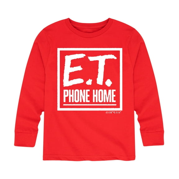 E.T. The Extra Terrestrial - Phone Home - Toddler & Youth Long Sleeve Graphic T-Shirt