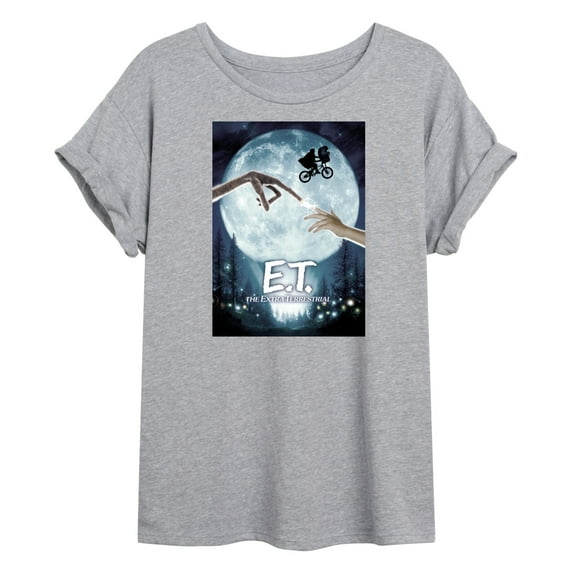 E.T. The Extra Terrestrial - The Blue Moon Glow - Juniors Ideal Flowy Muscle T-Shirt