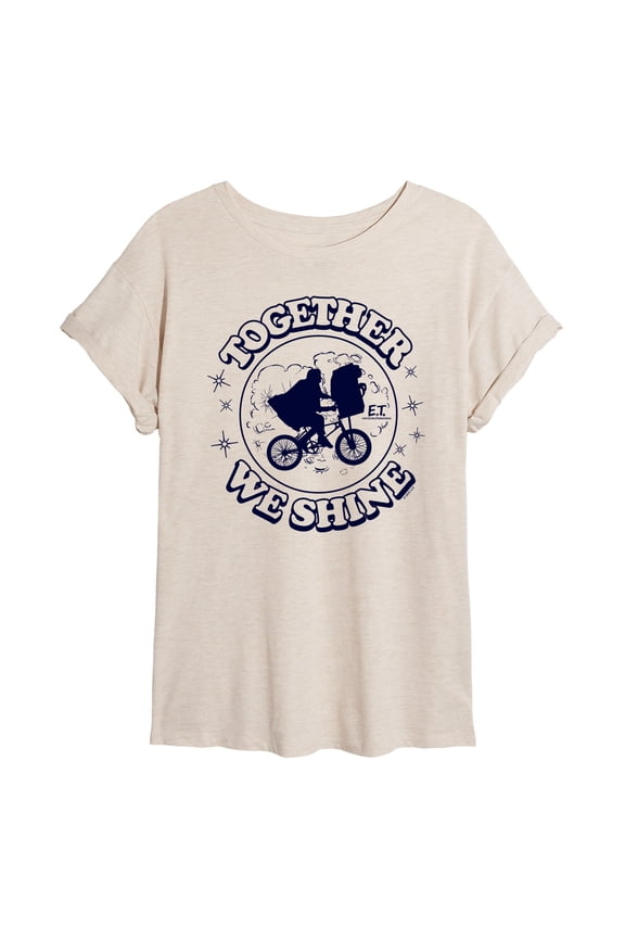E.T. The Extra Terrestrial - Together We Shine - Juniors Ideal Flowy Muscle T-Shirt