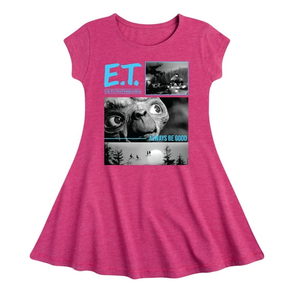 E.T. The Extra Terrestrial - When No One Is Watching, Be Good - Toddler & Youth Girls Fit & Flare Dress