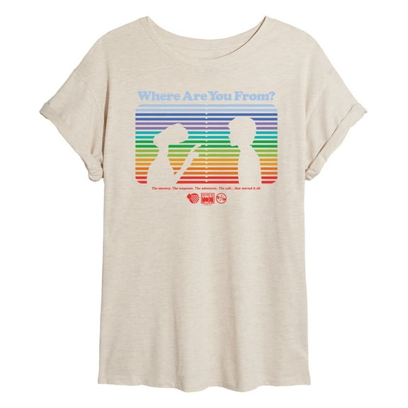 E.T. The Extra Terrestrial - Where Are You From - Juniors Ideal Flowy Muscle T-Shirt