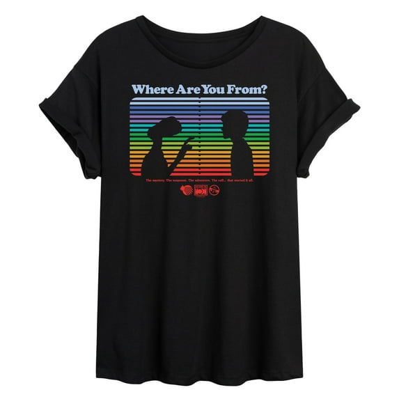 E.T. The Extra Terrestrial - Where Are You From - Juniors Ideal Flowy Muscle T-Shirt