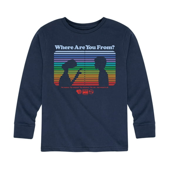 E.T. The Extra Terrestrial - Where Are You From - Toddler & Youth Long Sleeve Graphic T-Shirt
