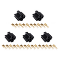 thumbnail image 1 of E-TING 12V 5 Pin Relay Connector Kit, 6.3mm Socket, 30A/40A, Truck/Car, 5 Kits, 1.59 oz, 1 of 5