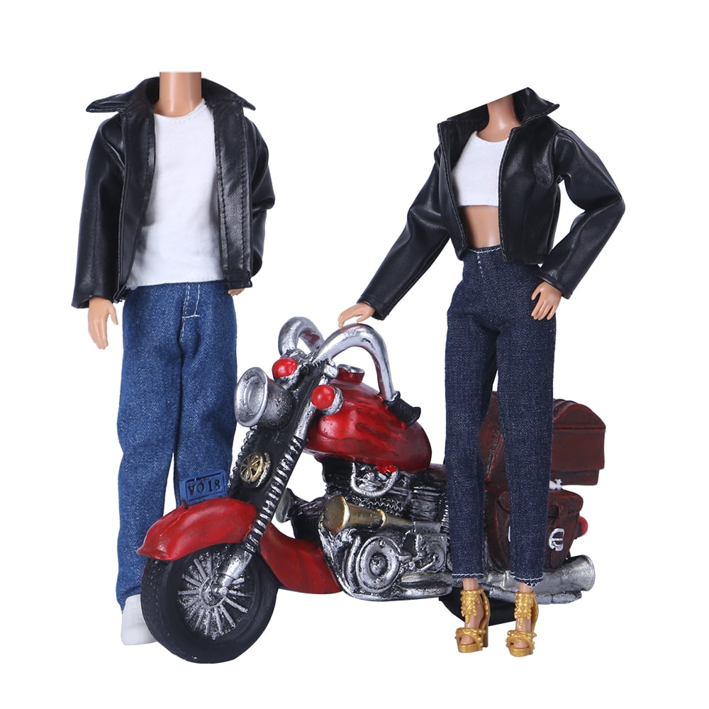 Ken doll luxurious brown hoodie and shorts – The Doll Tailor