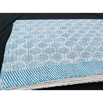 A And E Textiles House Fabric Collection Embracing Heritage, Enhancing Comfort Hand Stitch Kantha Work Quilts, Twin - Breathable