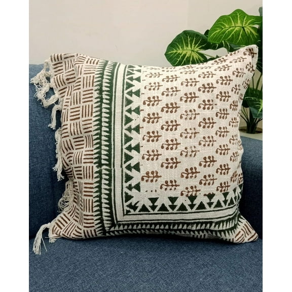 A And E Textiles House Pillow Cover Cushion cover All Size and Sofa Throw Home Decor Handmade Pillow Cover Indian | Modern Pillow Handblock print Handmade Throw