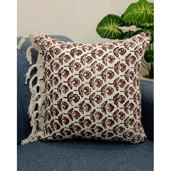 A And E Textiles House Pillow Cover Cushion cover All Size and Sofa Throw Home Decor Handmade Pillow Cover Indian | Modern Pillow Handblock print Handmade Throw