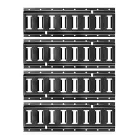 E Track Rail Kit - 4 Pack 1.3ft, Tie Down Rails for Vans & Trailers - Includes Hooks, Holders, Brackets & Rings
