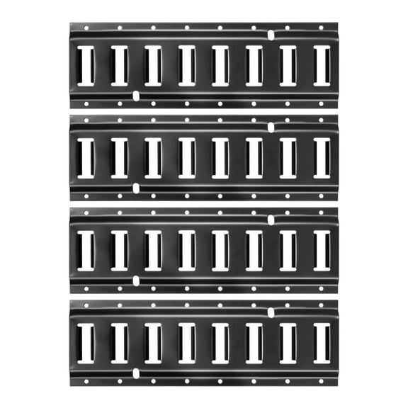 E Track Rail Kit - 4 Pack 1.3ft, Tie Down Rails for Vans & Trailers - Includes Hooks, Holders, Brackets & Rings