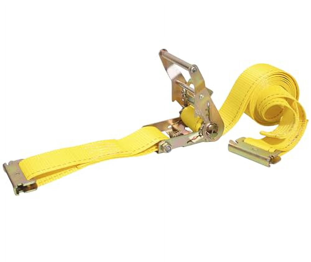 E Track Ratcheting Tie Down Straps(4,500lb Break Strength)2”x15