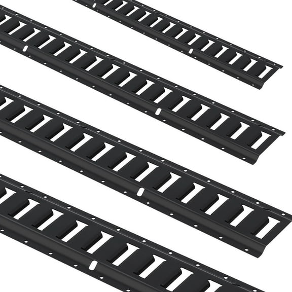 E Track Tie Down Kit 18PCS, 5' E-Track Rails for Motorcycles & Bikes - 2000lb Capacity - Includes Rails, Anchors, Tie-Offs & Ratchet Straps Default