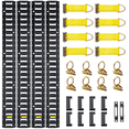thumbnail image 1 of E Track Tie Down Kit 30PCS - 5FT Rails, O Rings, Tie Offs & End Caps - Cargo Securing System for Trucks, Vans, Motorcycles & Bikes, 1 of 5