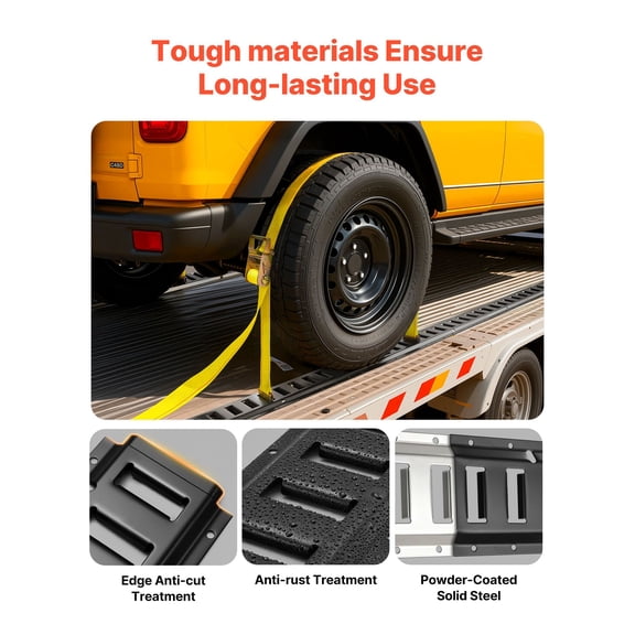 E-Track Tie-Down Rails, 4 Pack, 7.7 ft E Track Rails Secures Cargo & Heavy Loads Up to 2,000 lbs, Trailer Tie-Down System Suitable for Garages, Vans, Motorcycle Tie Downs, ATV Mountings