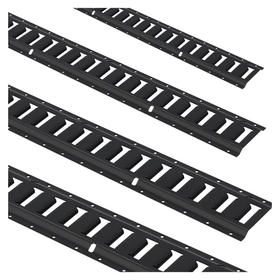 E Track Tie Down Rails, 5' Steel Rails 4-Pack - 2000lbs Capacity
