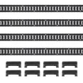 thumbnail image 1 of E Track Tie Down Rails Power Coated E-Tracks 4 Pack 2' for Cargo Trailers, 1 of 10