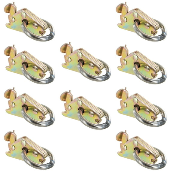 E Track Tie Down W/ Round Ring Heavy Duty (10 Pack)