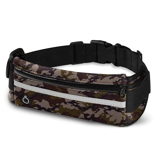 E Tronic Edge Running Belt for Women and Men, Money Belt and Running Fanny Pack, Hiking Fanny Pack, Holder for Cell Phone, Money, and Keys, Adjustable Belt Pouch fits Most Phone and Waist Sizes