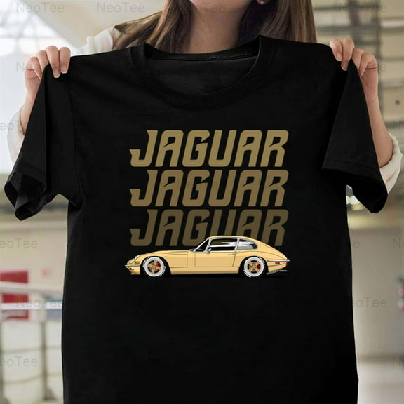 E-Type Jaguar Classic British Sports Car Automobile Vintage Roadster Icon T-Shirt Unisex, up to 5XL
