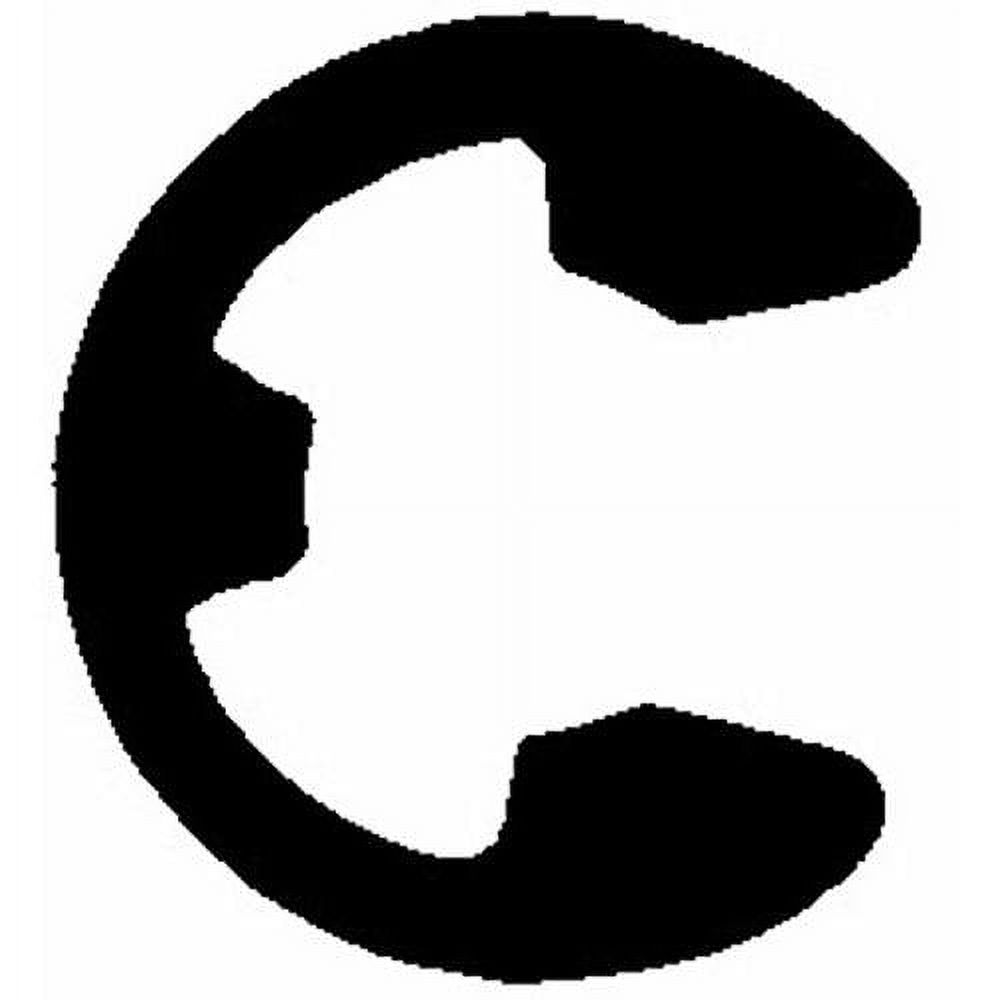 E-Type Retaining Rings/Clips, For 1/8" Shaft, 0.095" X 0.018