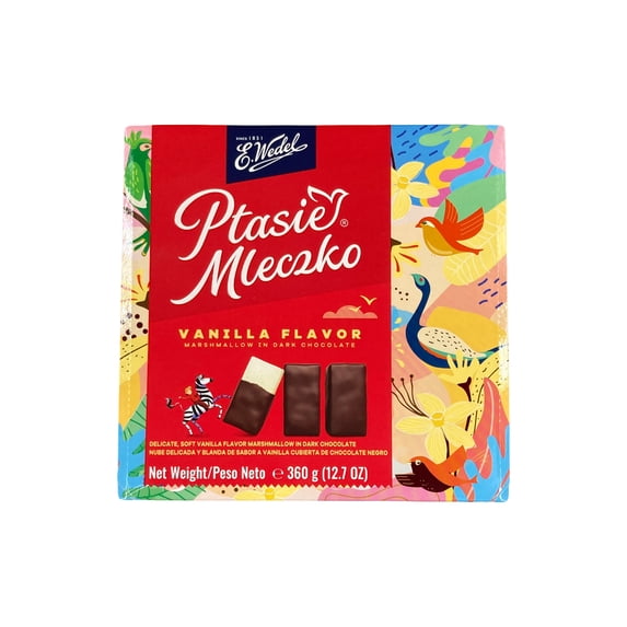 E. Wedel Ptasie Mleczko® Vanilla in dark chocolate — product image