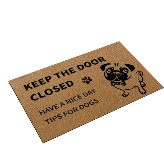 E Welcome Mat Coir Doormat Outdoor Entrance Artificial Fiber Non Slip Front Porch Patio Mat Decorative Heavy Duty Durable Indoor Outdoor Rug Easy Clean Shake Off 27.55X17.7X0.51In