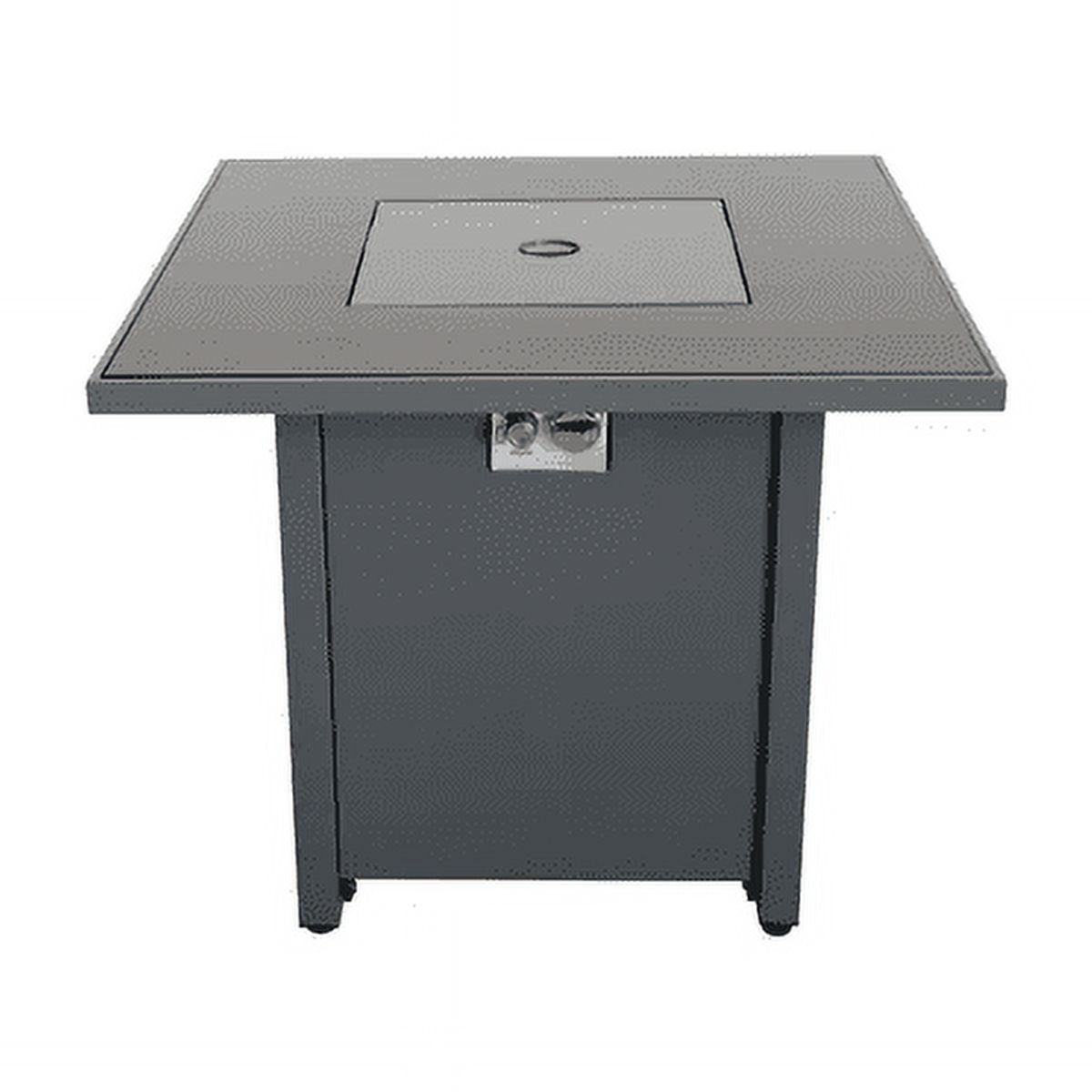 E-Western 25-Inch Steel Outdoor Fire Pit Table with Lid - Self ...