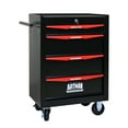 thumbnail image 1 of E-Western Rolling Metal Tool Chest with 4 Drawers 20 Inch Steel Cabinet Ball Bearing Slides Black Red, 1 of 16